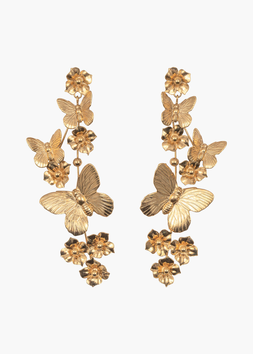 Jennifer Behr Avah Butterfly Earrings - Farfetch