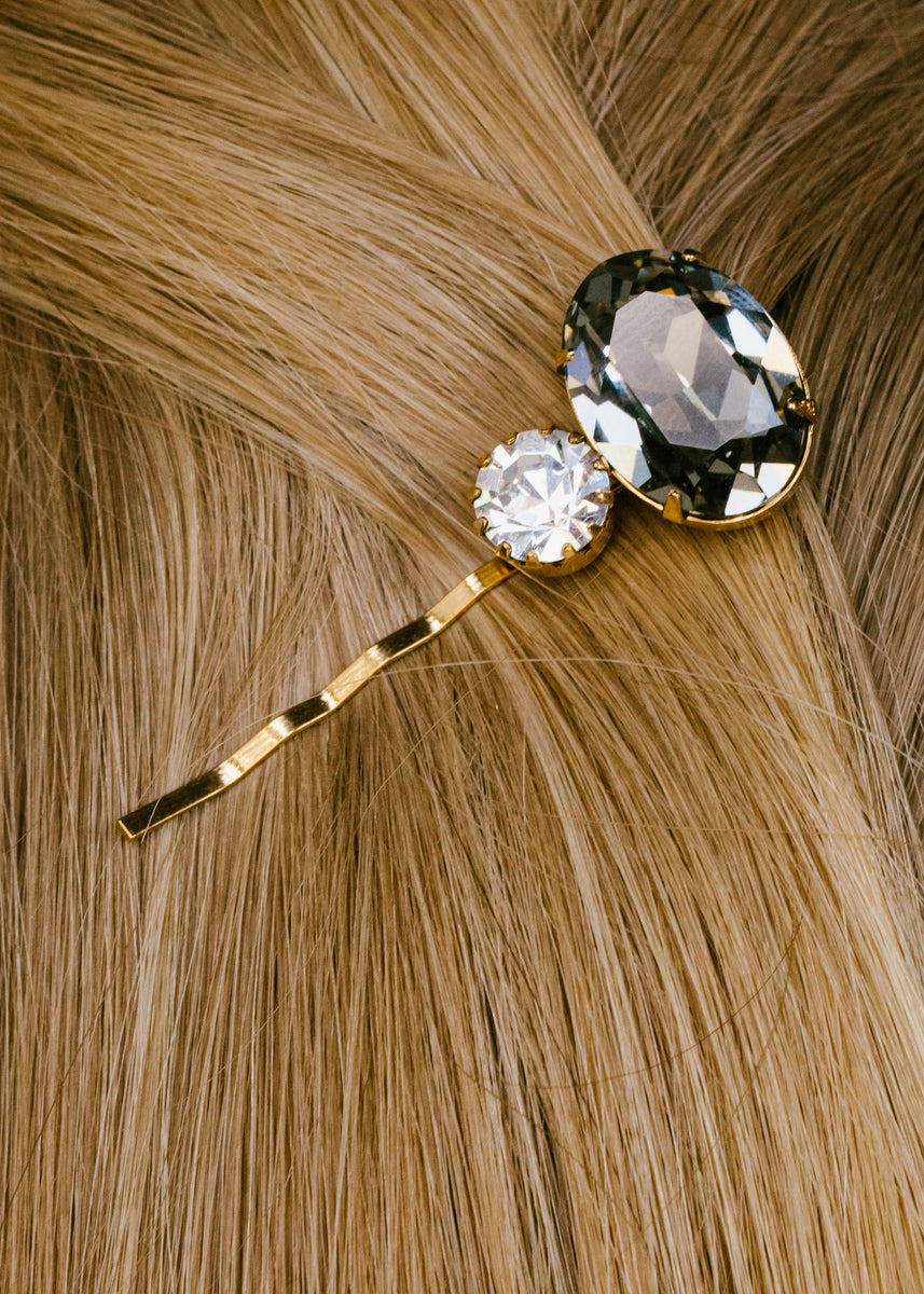 Gemma Bobby Pin -- Black Diamond