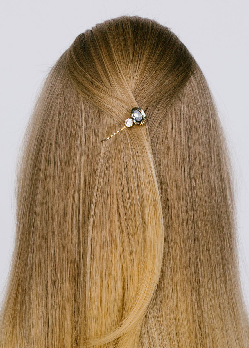 Gemma Bobby Pin -- Black Diamond – Jennifer Behr LLC