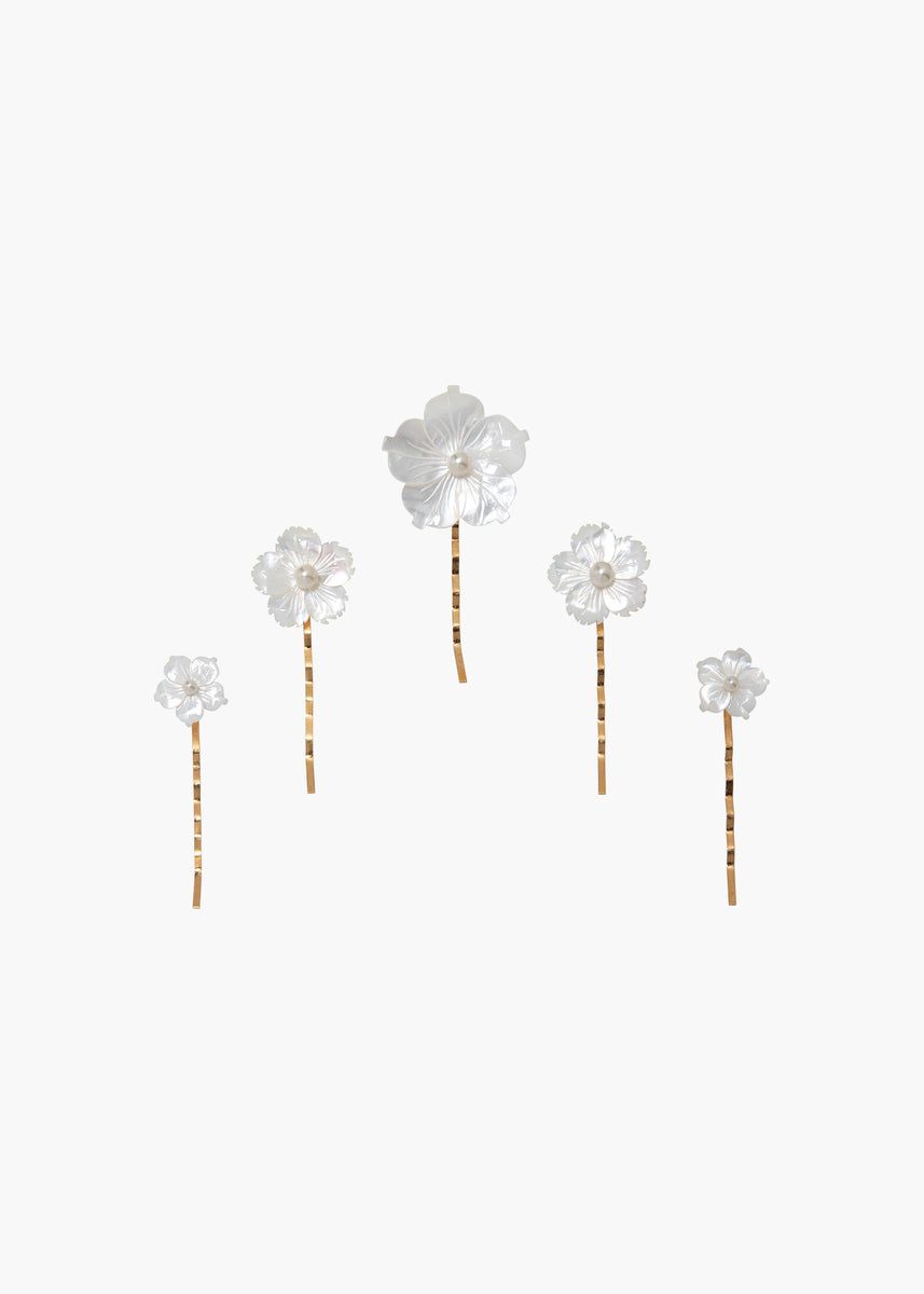 Set Of Eight Pearl And Diamond Bobby Pins Anthropologie