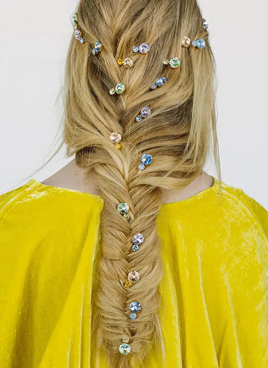 Crystal Embellished Fishtail Braid