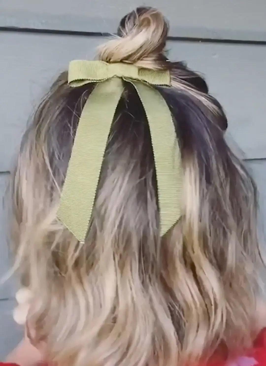 Half Bun Bow Barrette