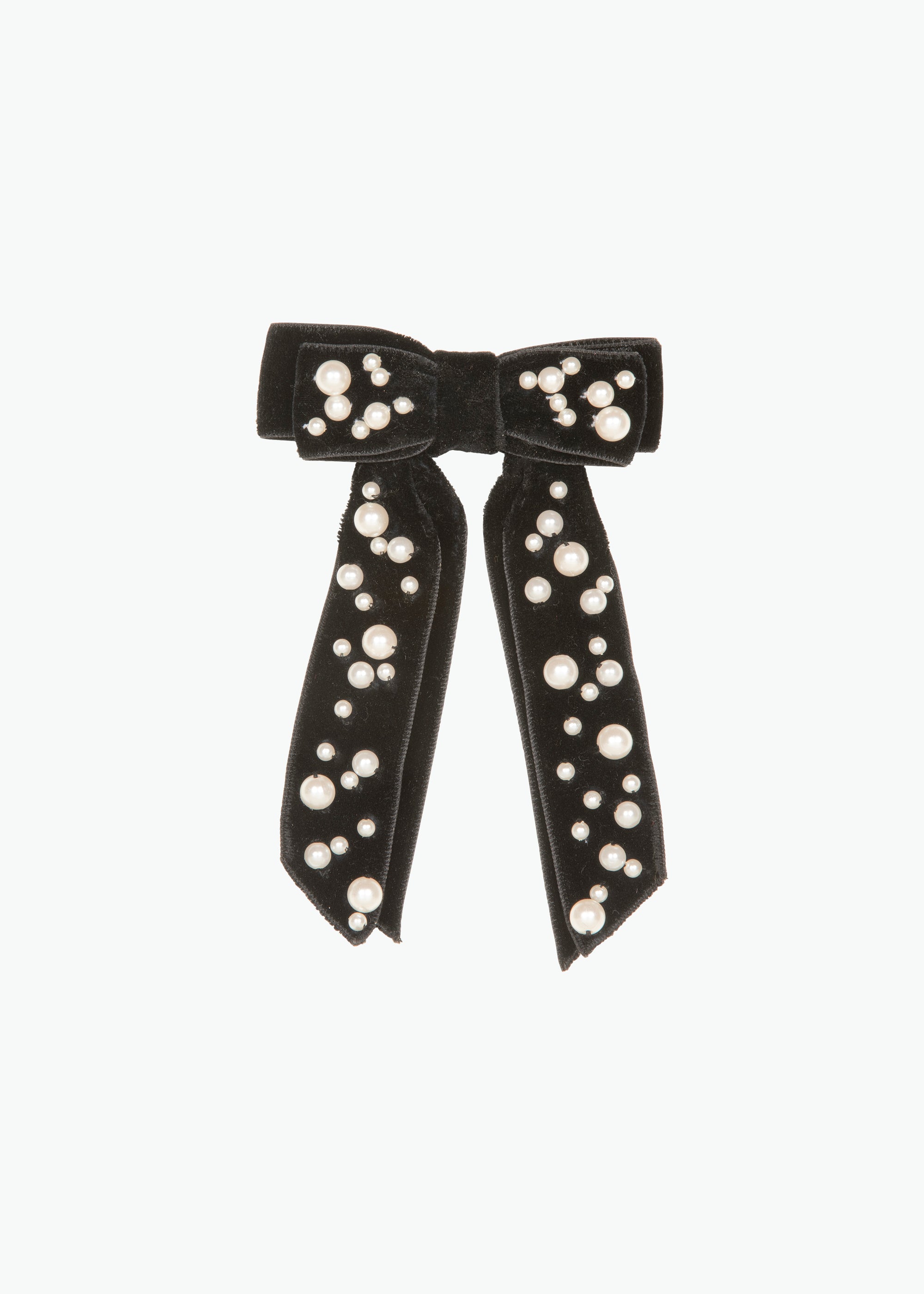 Jennifer BEHR Bailey Pearl Bow Barrette, Pearl