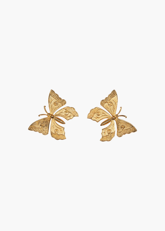 Papillon Earrings -- Gold Post – Jennifer Behr LLC