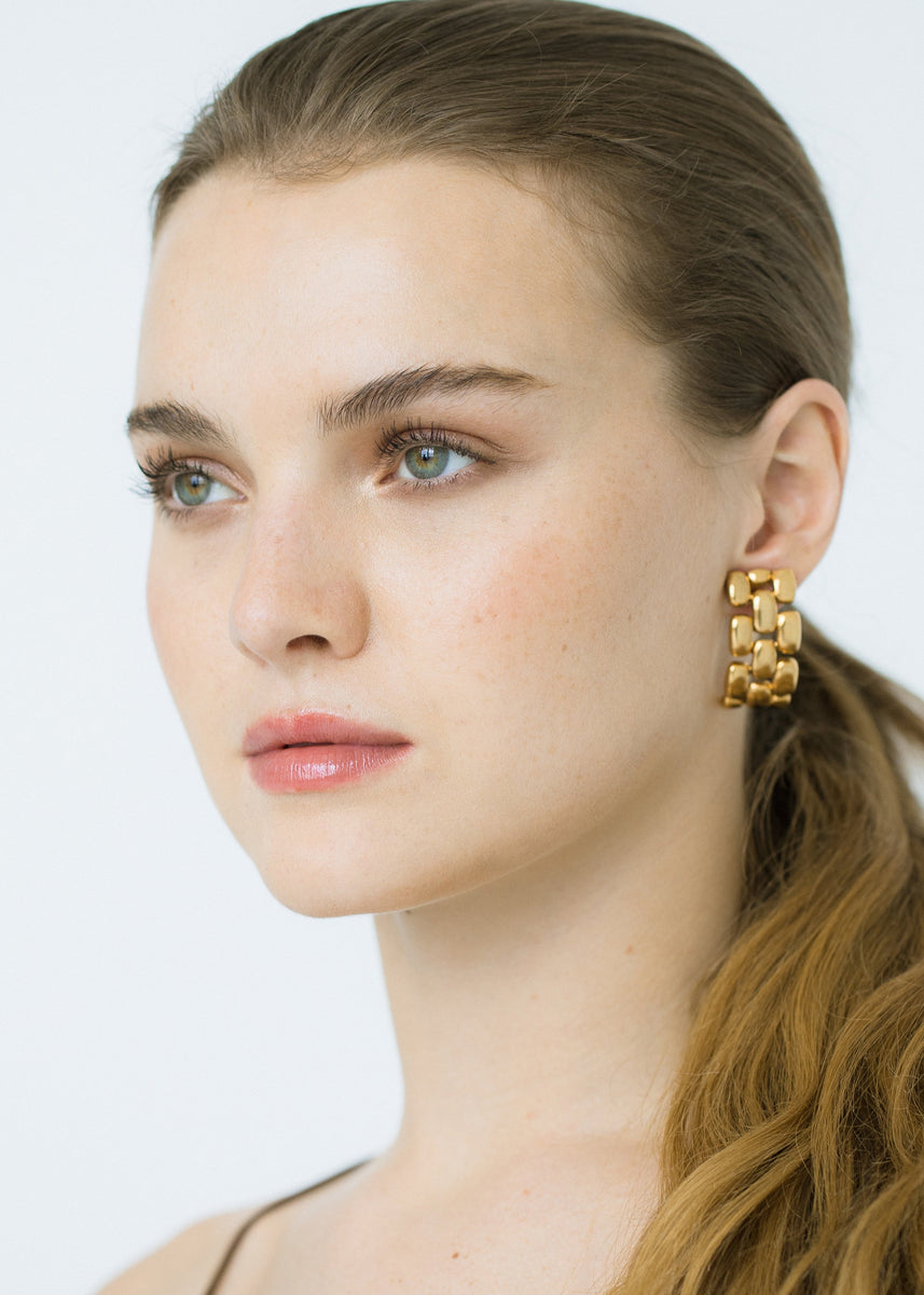 Jennifer Behr Nicci gold-plated earrings