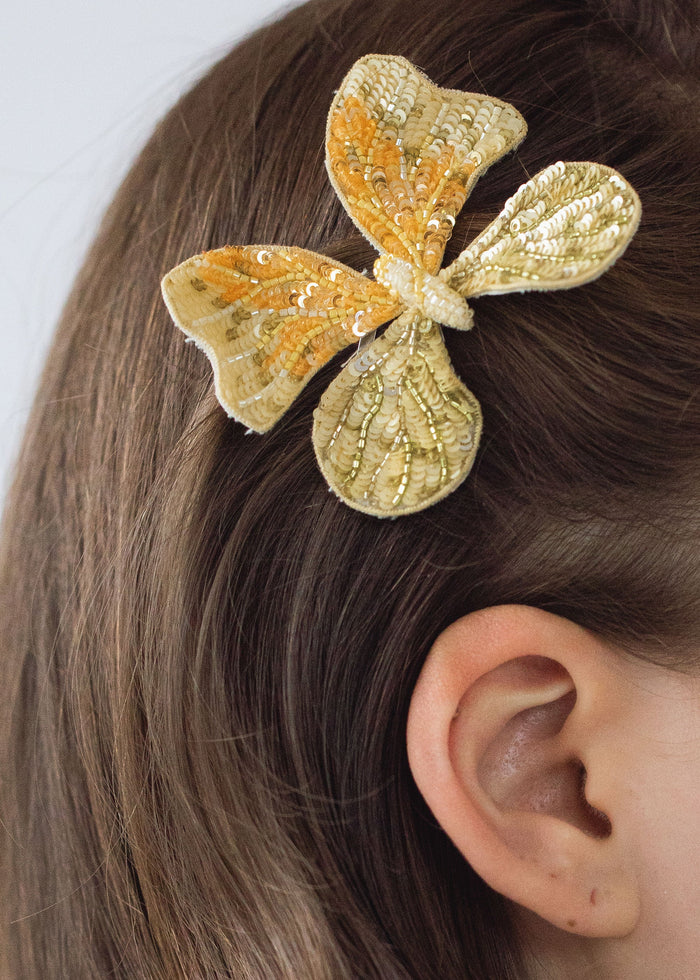 Butterfly Hair Accessories - Log Cabin Leather by Jan