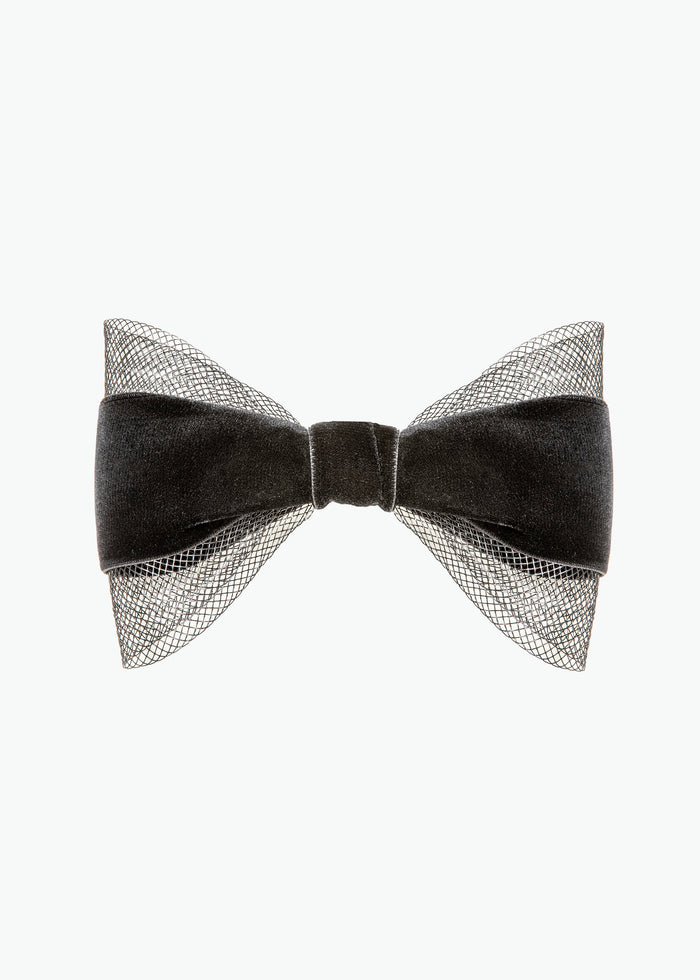 Jennifer BEHR Celine Bow Barrette, Black