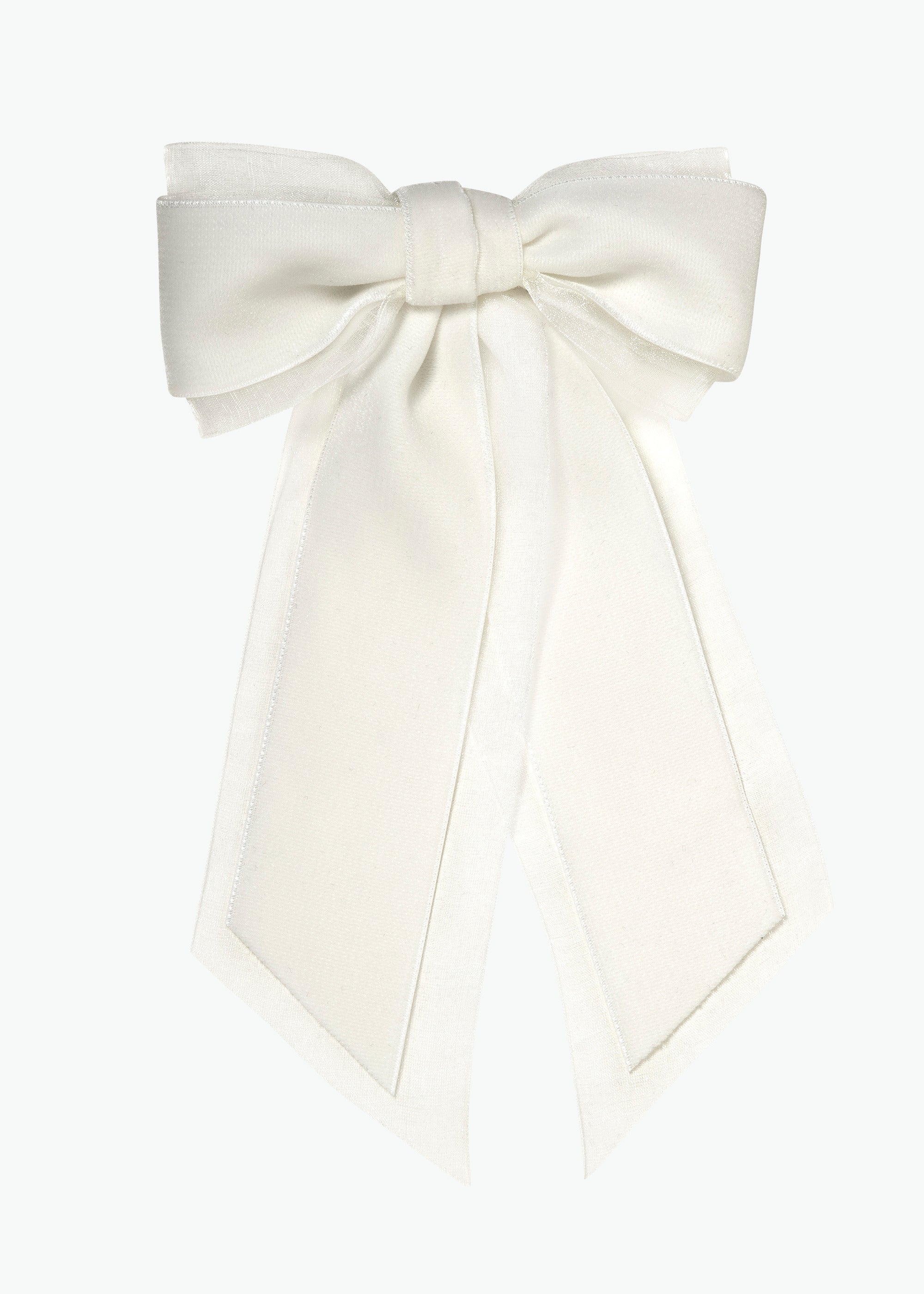 Tulle Bow -- Ivory – Jennifer Behr LLC