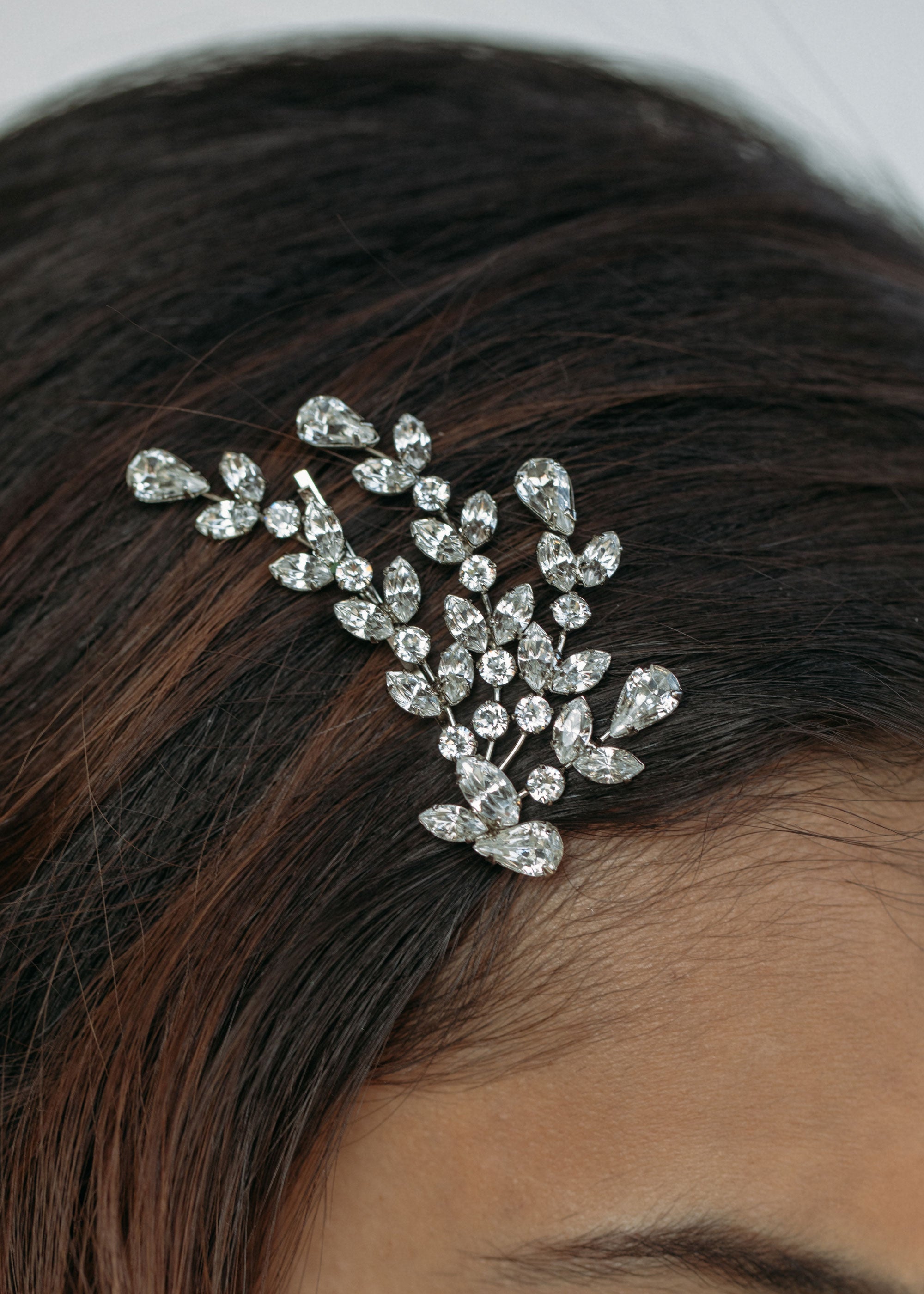 Roselyn Bobby Pin -- Crystal – Jennifer Behr LLC