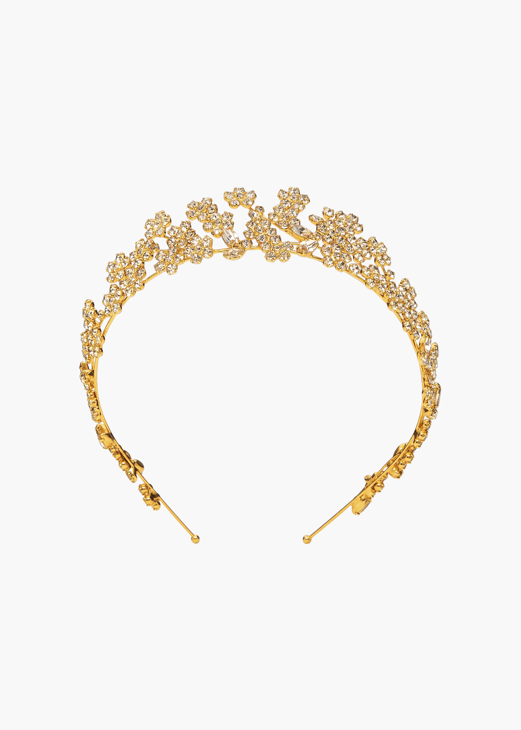 Meadow Tiara -- Crystal Antique Gold – Jennifer Behr LLC