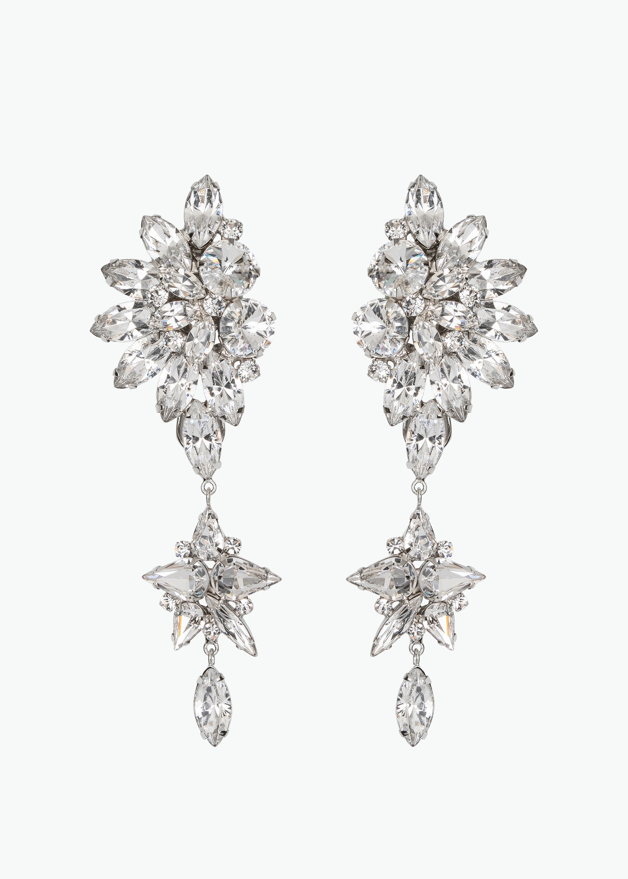 Emberlynn Earrings -- Crystal – Jennifer Behr LLC