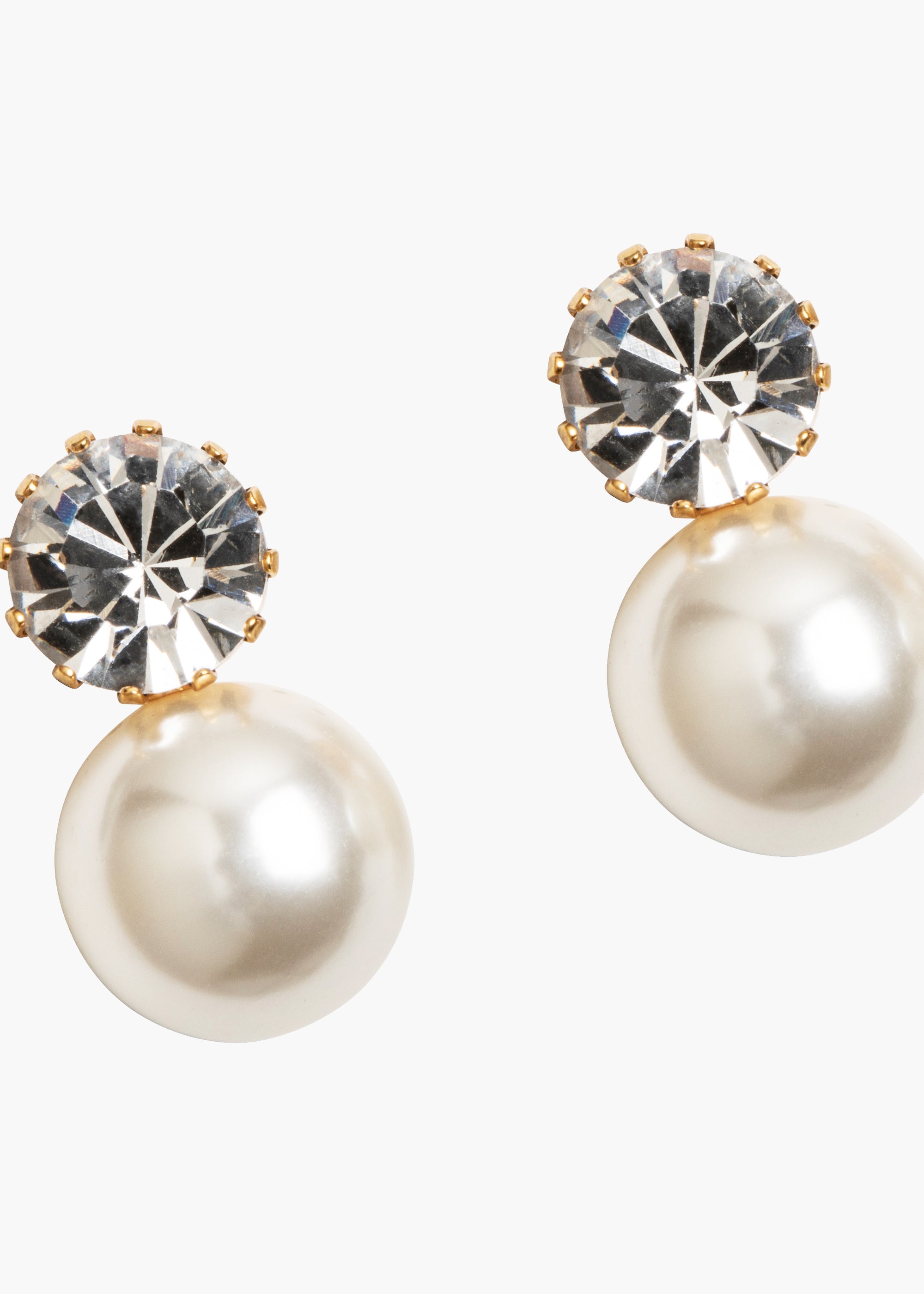 Ines Earrings -- Crystal Antique Gold – Jennifer Behr LLC